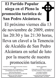 El PP aniquila las posibilidades económicas de San Pedro Alcántara.